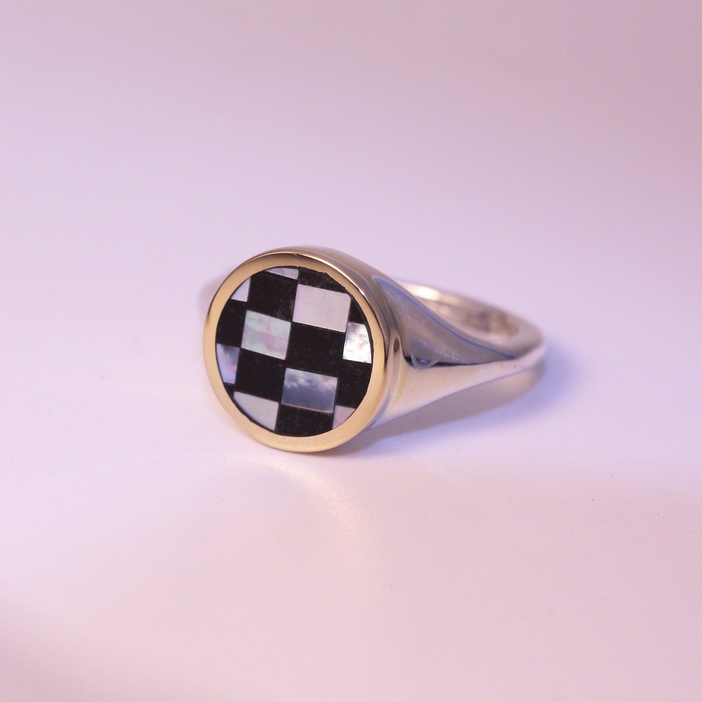 Checker Orb Ring Size 5