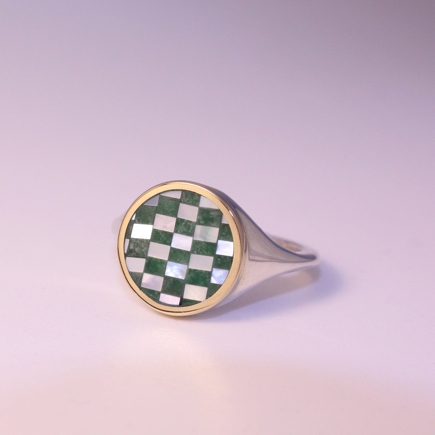 XL Orb Checker Ring Size 8.75