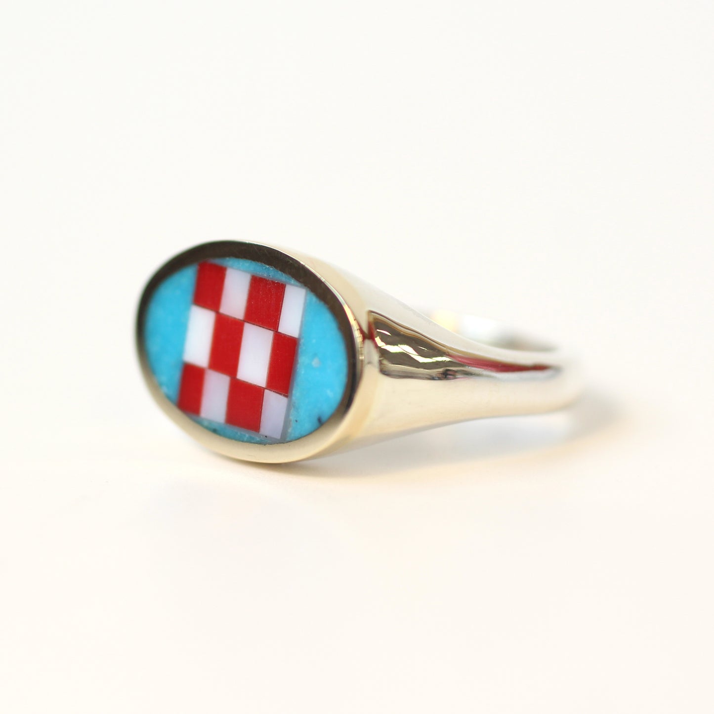 Intarsia XL Lateral Ring Size 7.5