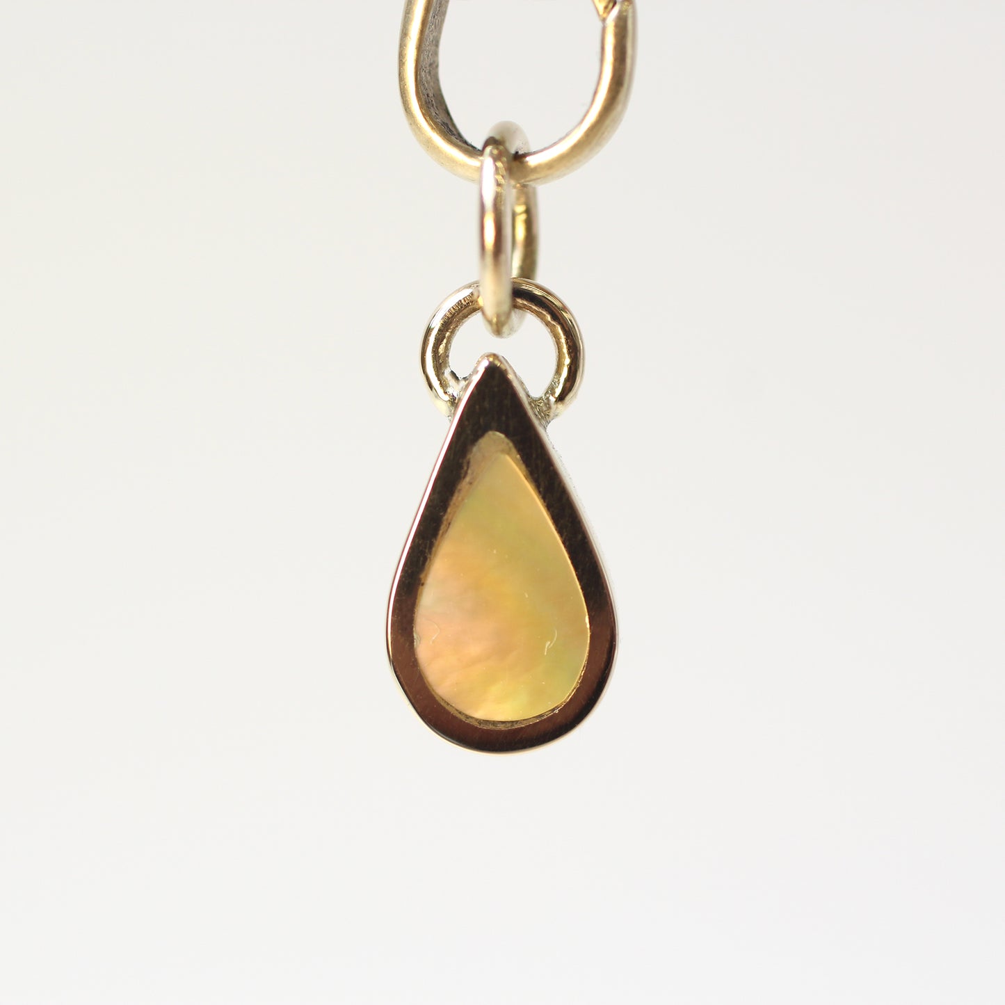 Golden Pearl Drop Charm