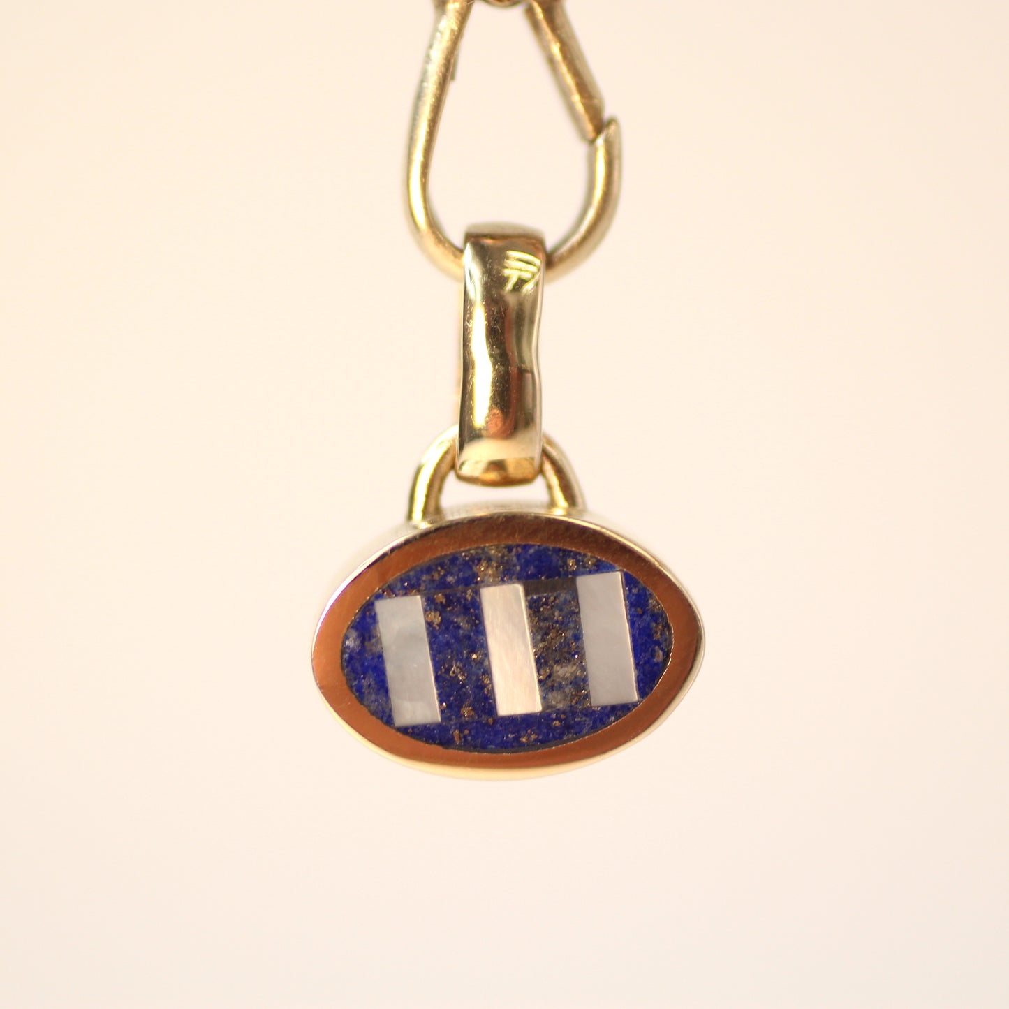 Lapis Intarsia Charm