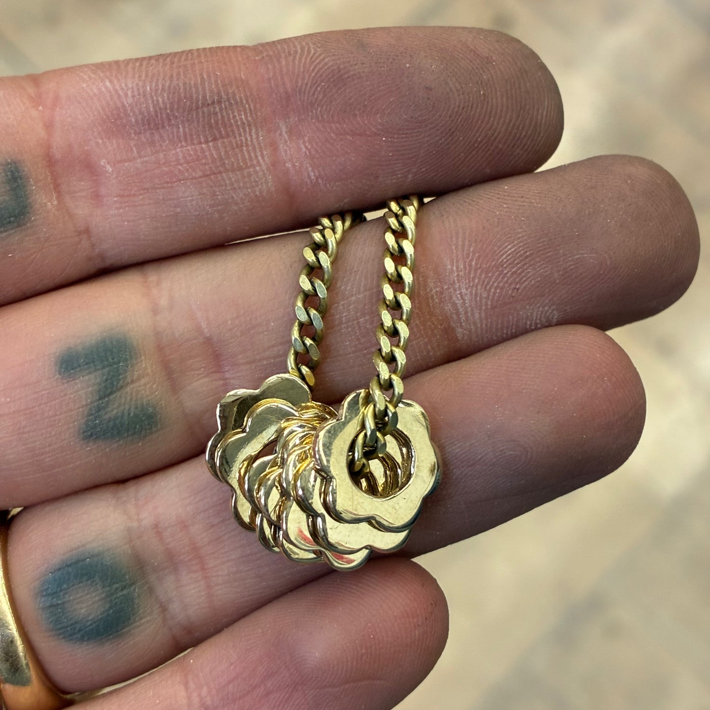 14K Petal Spacer Charms