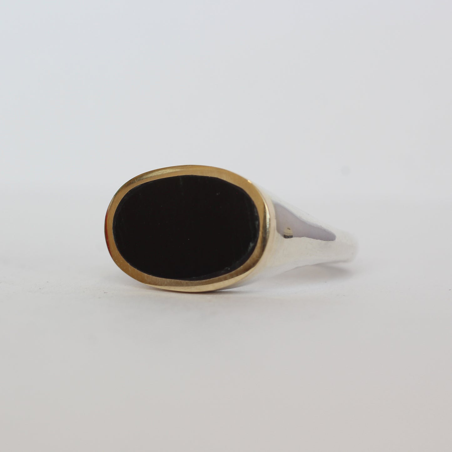 Black Jade XL Lateral Ring Size 7.25