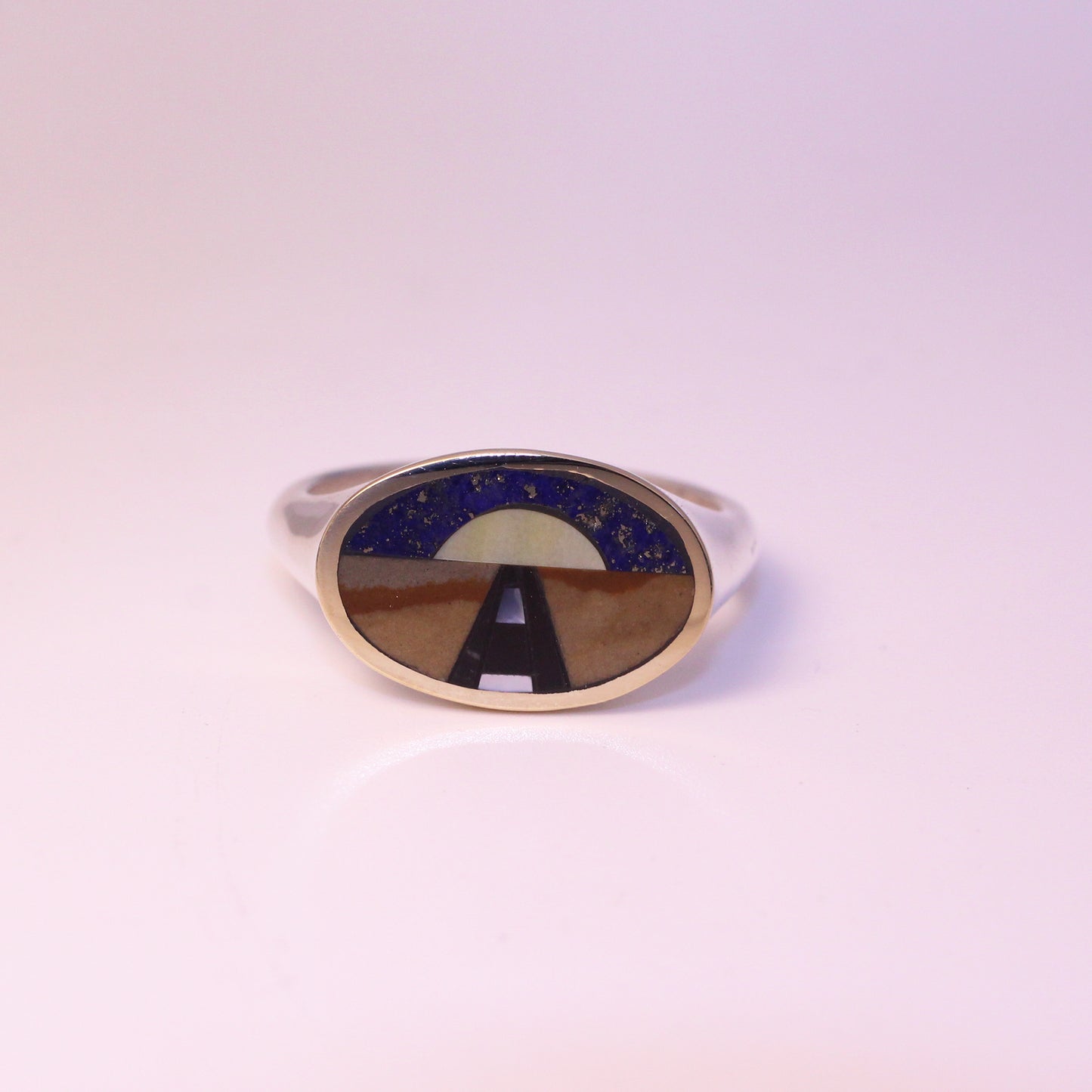 "Homeward Bound" Lateral Ring size 8.75