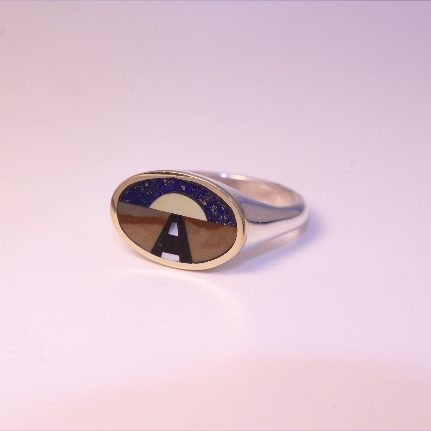 "Homeward Bound" Lateral Ring size 8.75