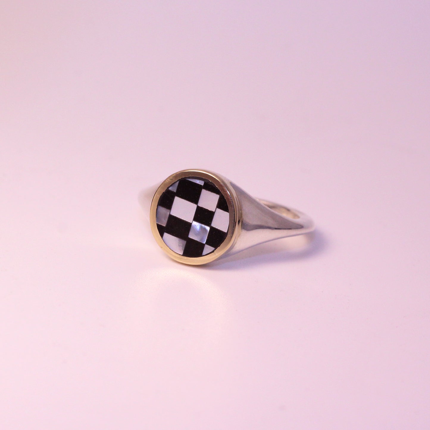 Checker Orb Ring Size 7.25
