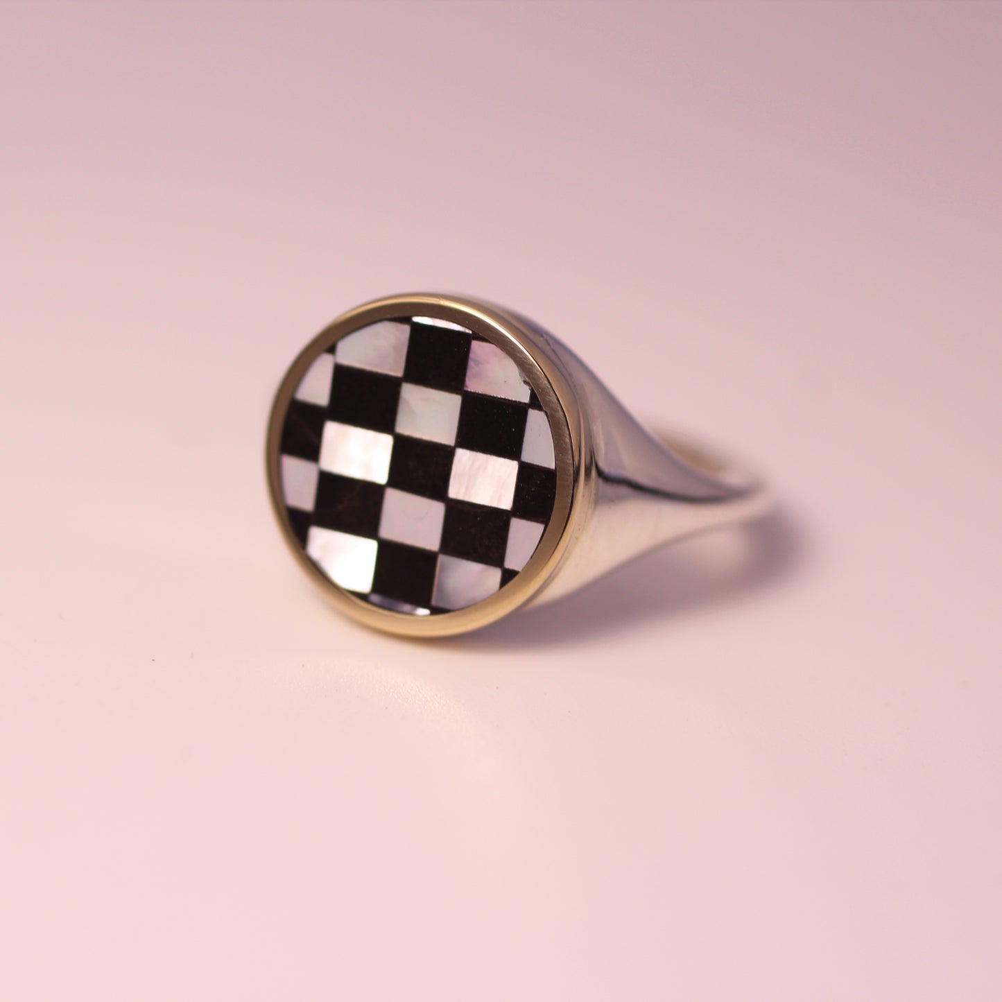 XL Orb Checker Ring Size 6.75
