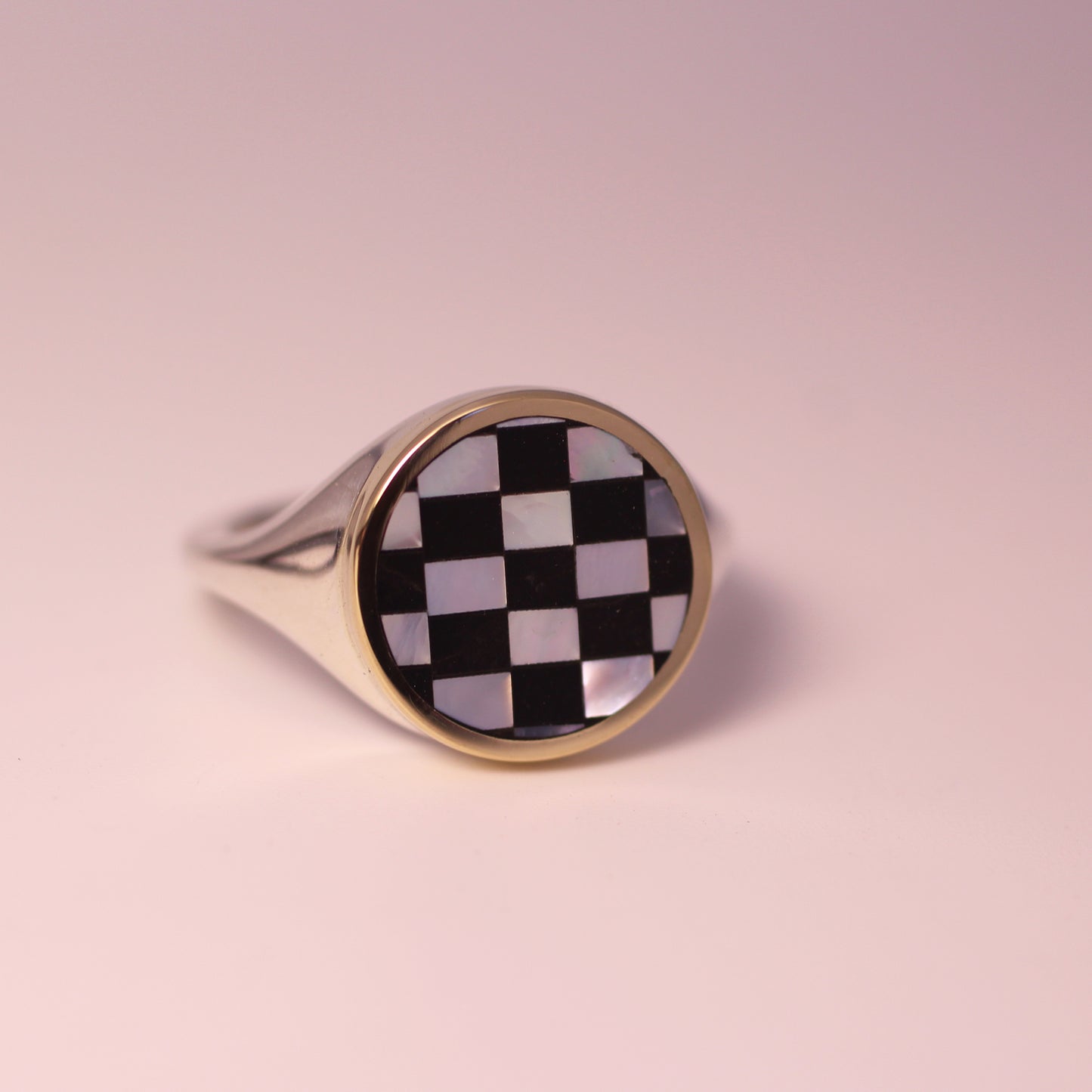 XL Orb Checker Ring Size 6.75