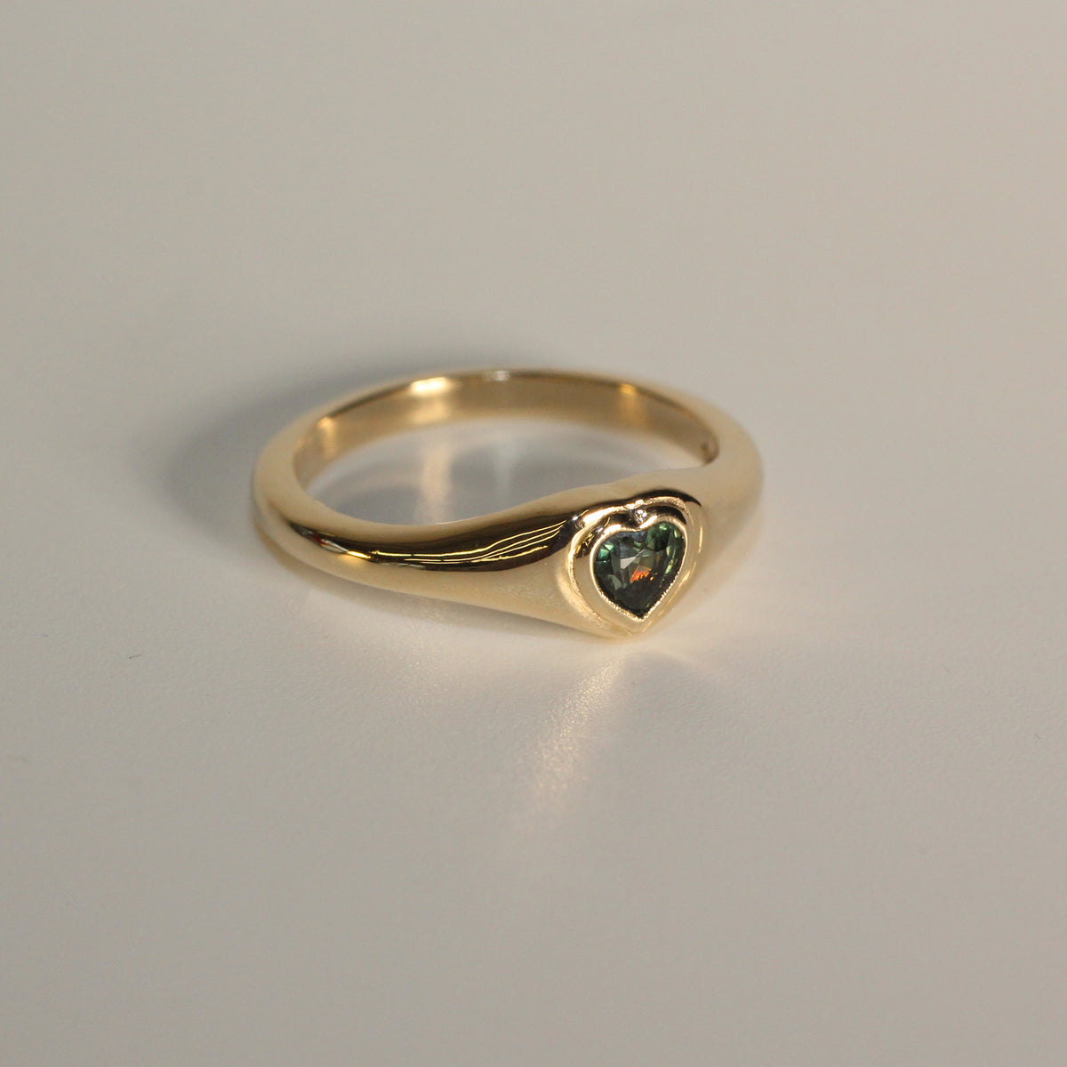 Polly P Heart Ring Sz 4.75