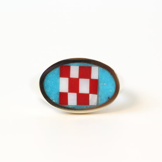 Intarsia XL Lateral Ring Size 7.5