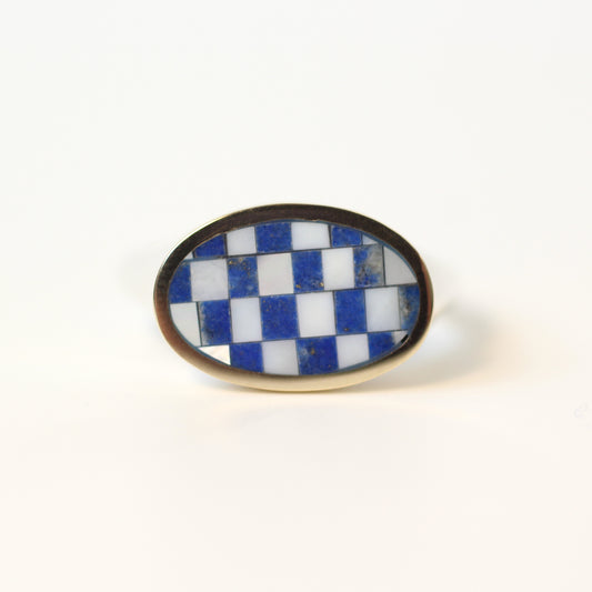 Lapis XL Orb Checker Signet Size 8.75