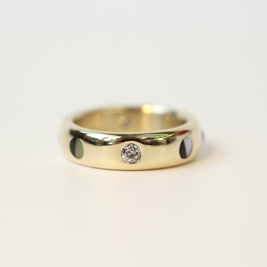 10k XL Dot Ring Size 8