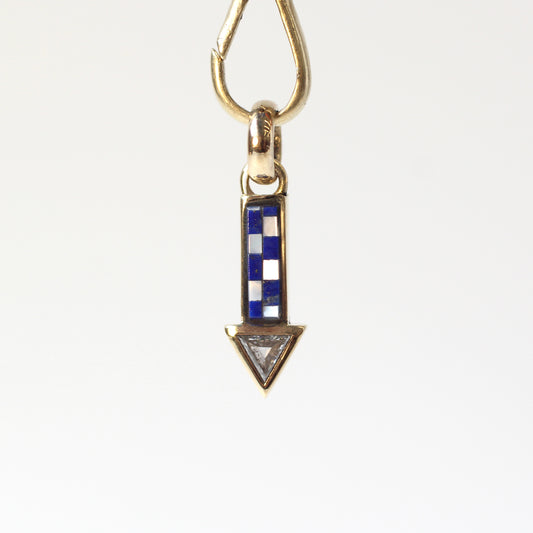 Lapis Cupids Arrow Charm