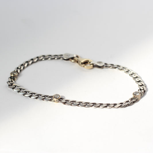Mixed Metal Station Bracelet