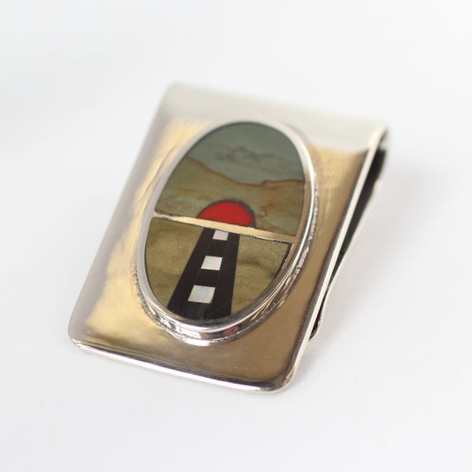 Two Lane Highway Money Clip