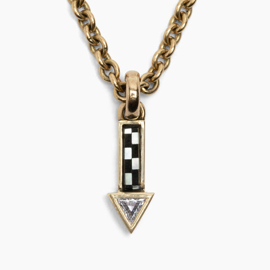 Cupid's Arrow Diamond Charm