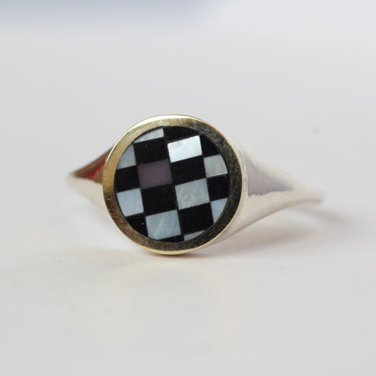 Single Phosphosiderite Check Orb Checker Ring Size 8.5