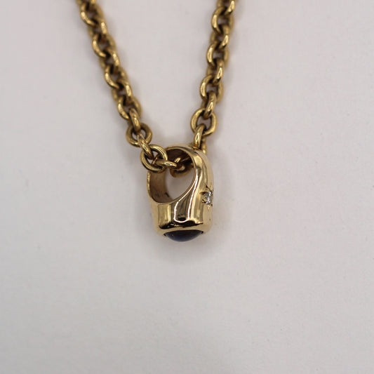Pinky Promise Signet Charms - Blue Sapphire